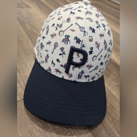 Puma Golf Baseball Hat Nwot Print Osfm Mens - Picture 1 of 5